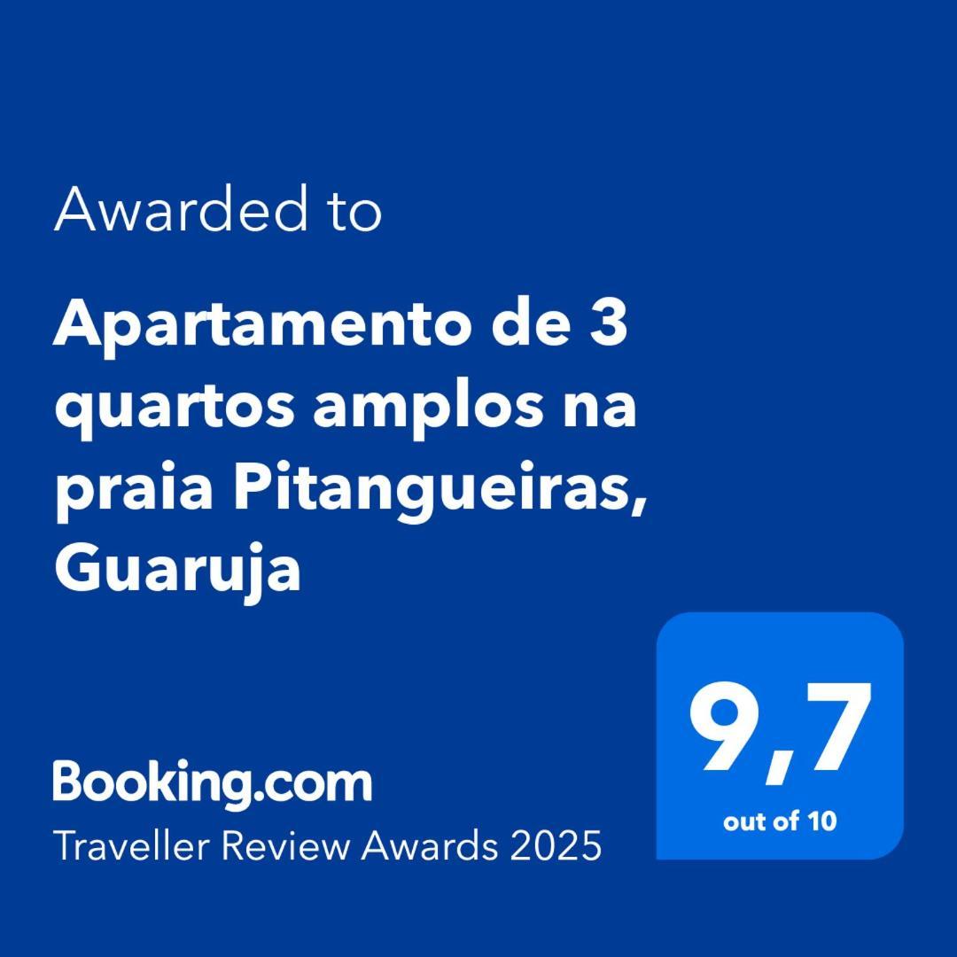 Apartamento De 3 Quartos Amplos Na Praia Pitangueiras, Guarujá Exterior foto